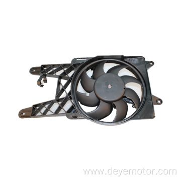 Lower noise car radiator cooling fan for FIAT